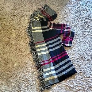 Fringed Hooded Sweater Jacket